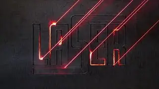 Laser Burned Logo Outline Title for Premiere Pro