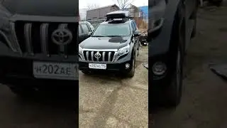 Установка скрытой лебедки на toyota LC Prado 150