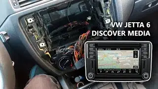 Установка Discover Media (Composition) на VW Jetta 6. CAN шина, USB хаб, микрофон и тд.