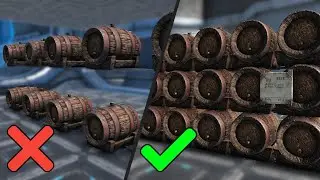 Beer Barrel stacking | Space efficient building tips | ARK Survival Evolved