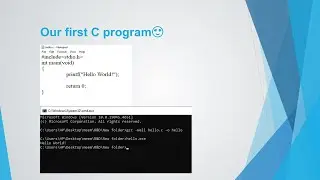 10. First C program | প্রথম সি প্রোগ্রাম