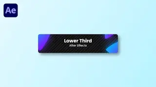 Simple Pop Lower Third - After Effects Tutorial