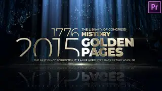 History | Golden Pages for Adobe Premiere Pro | MOGRT