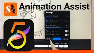 Procreate 5 New Animation Assist Timeline Onion Skin