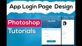 App Login Page UI Design Tutorial in photoshop  Step By Step Online Course 4U