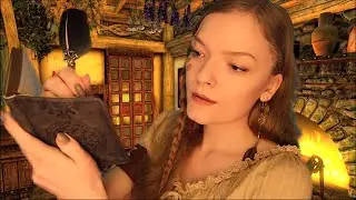 Planning our new Home 🏹 Skyrim ASMR Roleplay (writing with quill, cleaning weapons, stormy weather)