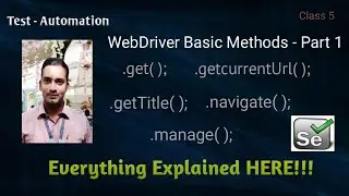 Selenium Web driver Methods || selenium locators tutorial || selenium methods||selenium methods java