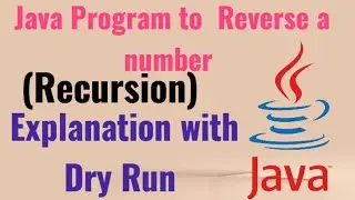 Reverse a number using recursion| ISC XI and XII