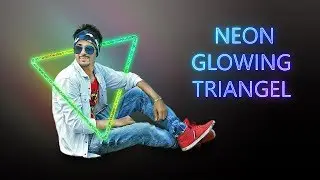 Neon Glowing Triangel Effect in Photoshop CS6 Tutorial