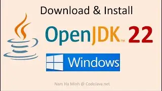 Setup OpenJDK 22 on Windows Step by Step