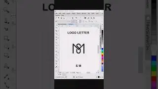 SM Letter Logo Design in CorelDraw 