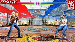 Terry vs Chun-Li (Hardest AI) - Street Fighter 6