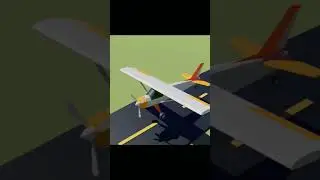 Low Poly Plane Animation #blender