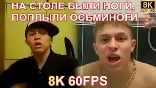 НА СТОЛЕ БЫЛИ НОГИ, ПОПЛЫЛИ ОСЬМИНОГИ 8K 60FPS 🐙