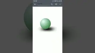 Designed 3D sphere with shadow 