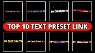 🔴 Top 10 Text Animation Alight Motion | Text Animation Alight Motion | Alight Motion Text Presets