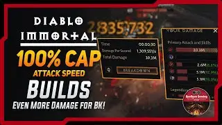 100% Cap Attack Speed Blood Knight Builds - Even More Damage Now - Diablo Immortal