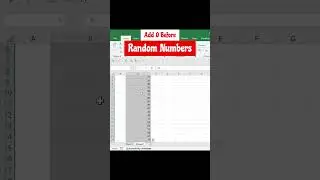 How to add 0 before Random Number #short #excel #exceltips #exceltutorial