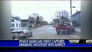 Dash Cam Video Captures Shootout With Suspect