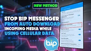 How to Stop BiP Messenger from Auto-Downloading Incoming Media on Cellular Data 2024