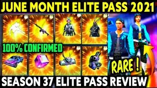 June Elite Pass Free Fire 2021 | Free Fire Season 37 Elite Pass Full Review | June Elite Pass