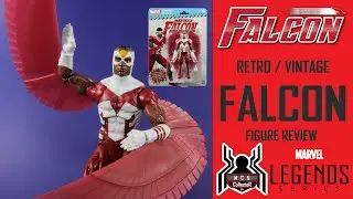 Marvel Legends Retro FALCON Sam Wilson Vintage Avengers Figure Review
