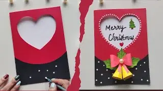 STUNNING Handmade Christmas Card in Minutes! Easy & Beautiful Card | Merry Christmas 🎅🏻