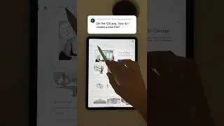 On the iOS app, how do I create a new file?