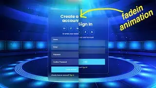 ANIMATED Responsive Glassmorphism Login & Registration Form using Only HTML & CSS | Form animation