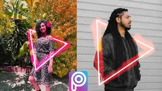 Triangle glow around body photo editing #Shorts #Picsart#peppa