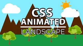 Animated Landscape Created Using Only Css and Html