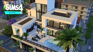 Modern Penthouse • Lovestruck Expansion Pack • The Sims 4 • No CC | Speed Build