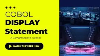 COBOL Tutorial: COBOL DISPLAY Statement | Display Statement in COBOL | Cobol display example #cobol