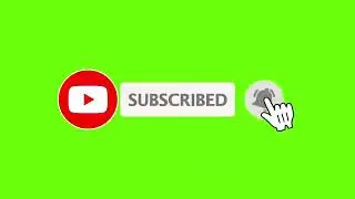 YouTube Animated Green Screen Subscribe Button With Bell Icon Sound Tan Tan /Click Subscribe Button