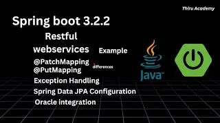 Spring boot Rest Services Example | @PutMapping Vs @PatchMapping differences | Thiru Academy