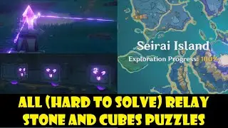 seirai island cube puzzles & relay stones you might havent solved genshin impact 100 exploration