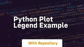 python plot legend example