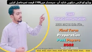 Cs601 Final Term Exam 2022 | Cs601 Preparation 2022 | Cs601 Past Papers | Cs601 Current Paper 2022