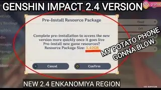 FYI, Available Genshin Impact Pre-Install 2.5 Resource Package for Enkanomiya Maps its Only 3,42GB