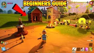 Lego Fortnite Beginners Guide Full Tutorial - House, Tools, Weapons, Food and Surviving