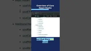 Understanding the Core React Hooks: An Overview for Developers