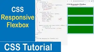 #56 CSS Responsive Flexbox | Responsive Website Using Flexbox | CSS Tutorial