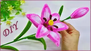 🌸 LILY DIY 🌸 Flowers made from Chenille Wire