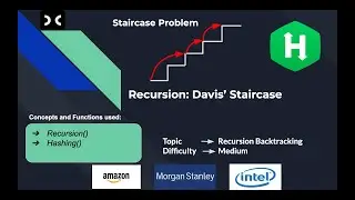 Recursion: Davis Staircase | HackerRank | Recursion and Backtracking | Interview