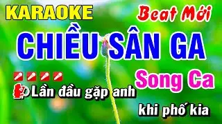 Karaoke Chiều Sân Ga Song Ca 2025 Nhạc Sống [ Beat Mới ] Hoài Phong Organ