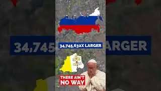 Let’s Compare Russia to Vatican City! 🇷🇺 🇻🇦 #shorts