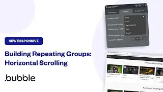 How To Create Horizontal Scrolling Repeating Groups With Bubble’s New Responsive Editor