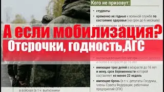 Кого могут мобилизовать в 2024 году? Отсрочки, АГС, категории годности. Мобилизация.