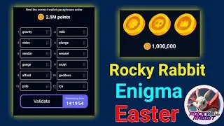 10 September Rocky Rabbit daily combo || Enigma Code Rocky Rabbit || Easter card unlock Rocky Rabbit