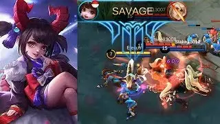 Chang'e Elite Skin Crimson Moon Gameplay (Skill Effect) The Ultimate Loli - Mobile Legends